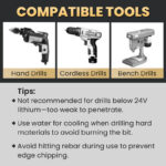 🔥2025 Hot Sale🔥High-Strength 4-Flute Serrated Eccentric Drill Bit Kit - Image 12