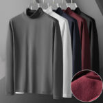 Men's Mercerized Cotton Stretch Warm And Comfortable Base Layer Shirt - Image 12